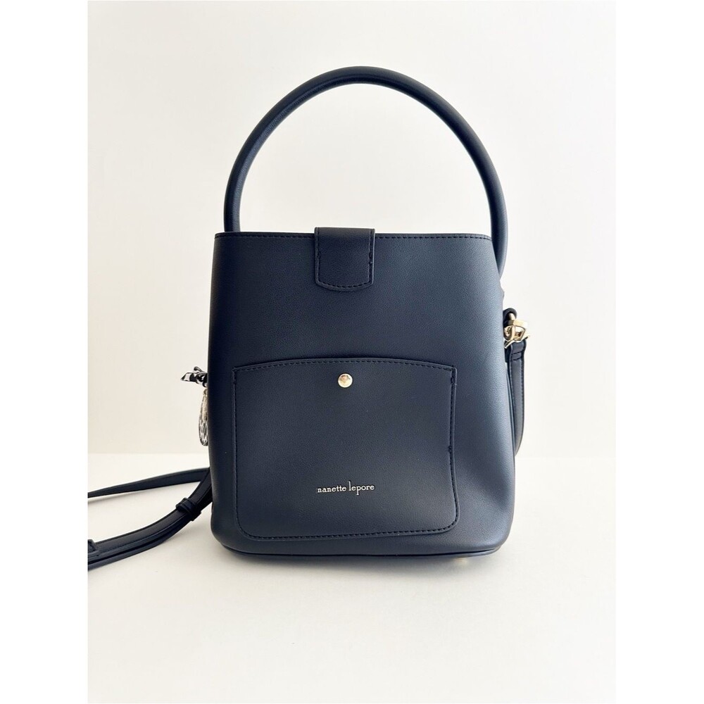 Nanette Lepore Black Isabela convertible bucket bag